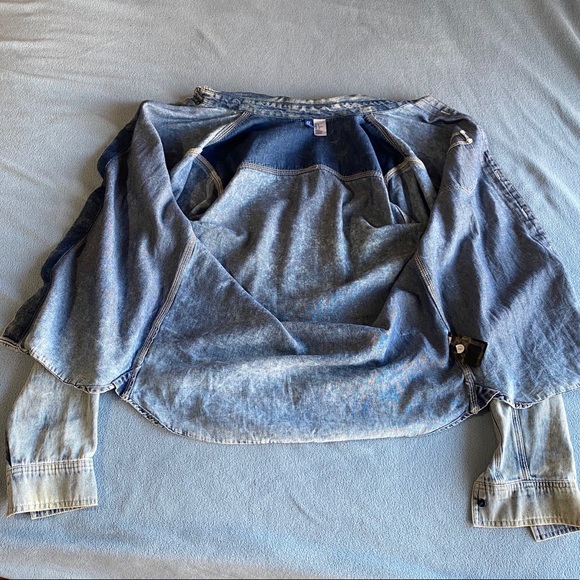 Blue Distressed Denim Jacket - Picture 5 of 7
